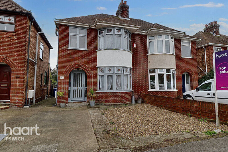 3 bedroom Semidetached house Ashcroft Road, Ipswich £250,000 haart